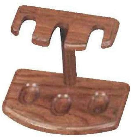 3 Pipe Wooden Stand Rack Holder (Oak)
