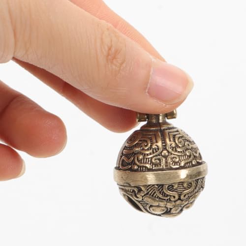 CLISPEED Porte-Clés Femme 2 Pièces Pendentifs Cloche Antique en Cuivre pour Sac Et Décoration Artisanale Style Chinois 1.38X0.98X0.98In – vue 9