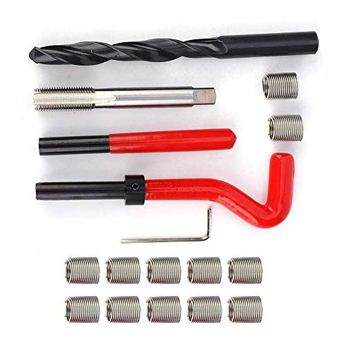 17 Stücke M12x1 25 Gewindereparatursatz Edelstahl Gewindehülse Innengewinde Reparatur Set Mutter Einsätze Für Metrische Schrauben Verbindungstechnik