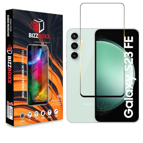 Image of Tempered Glass|Premium Screen Protector Compatible With|Samsung Galaxy S23 Fe 5G|Anti Static|Full Screen Coverage-Edge To Edge|9H Hardness|With Easy Installation Kit (Pack Of 1)