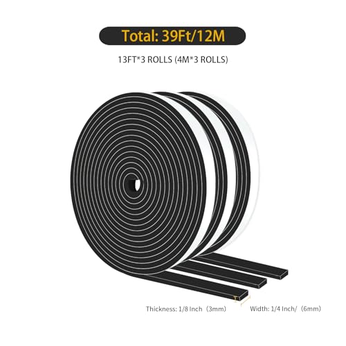 Image of High Density CR Door Seal,for Door and Window,1 /4 in x 1 /8 in x 39Ft