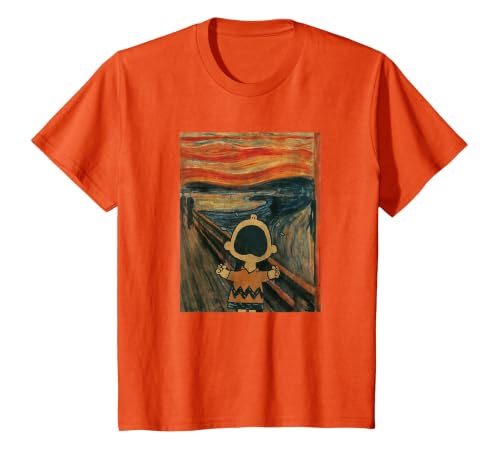 Peanuts - Charlie Brown - Scream T-Shirt, Youth, Orange, 2T