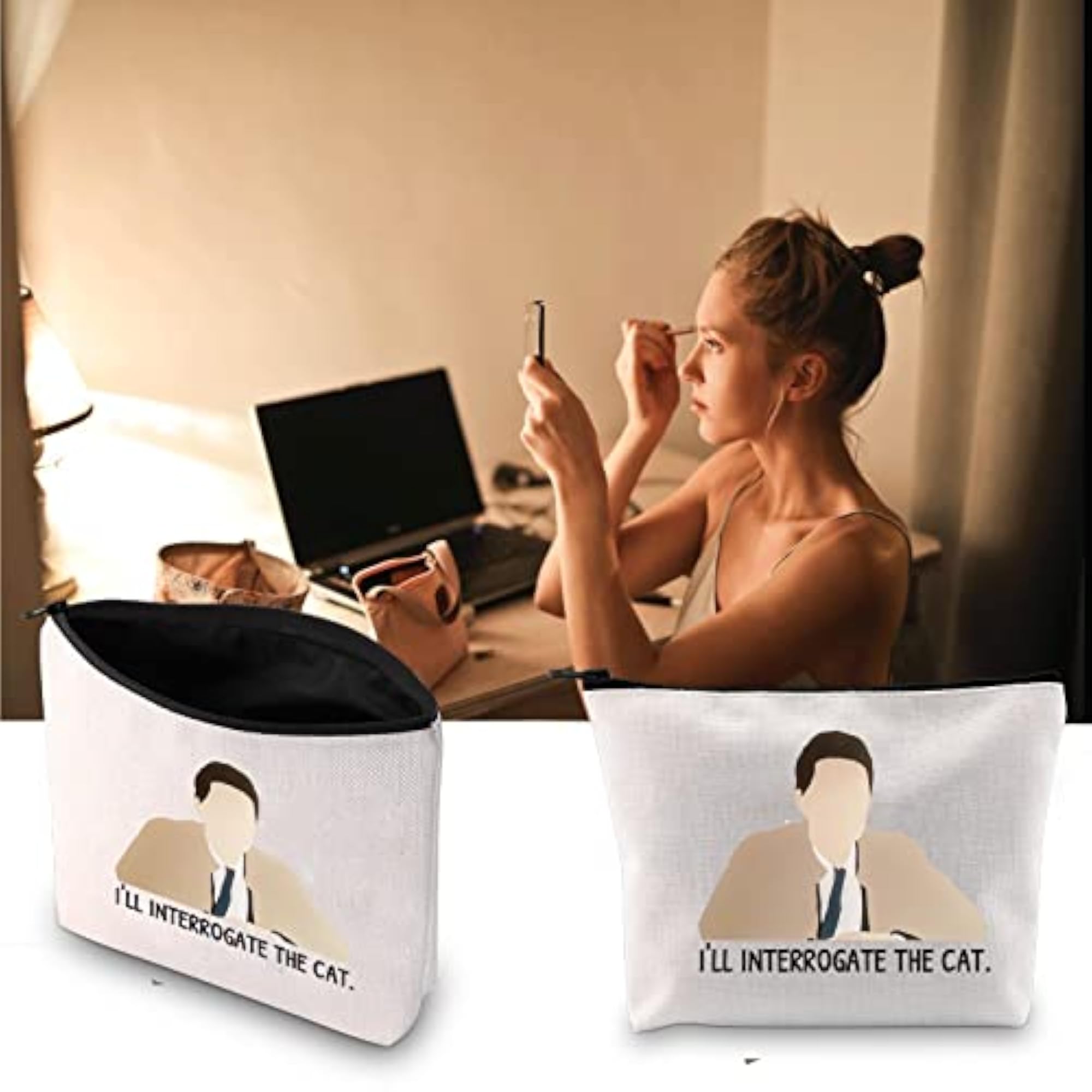 I'll Interrogate the Cat Makeup Bag, Fans Gift