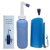 Portable Travel Bidet Handheld Bottle -17oz(500ml) for Personal Cleansing Extended Nozzle - Personal...