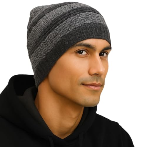 Image of TEKCOOL Beanie Cap for Men Woolen Winter Cap for Men Woolen Cap for Women in Winter for Thermal Wear Stylish Soft Winter Caps for Boys & Girls for Warm Wear Head Winter Cap Woollen Garam Topaa