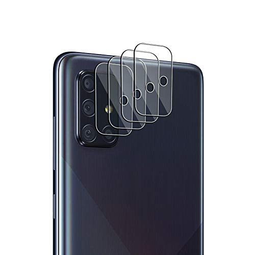 [4 Pack] Janmitta Camera Lens Screen Protector for Samsung Galaxy A71/Galaxy A71 5G,No-Bubble Tempered Glass Screen Protector