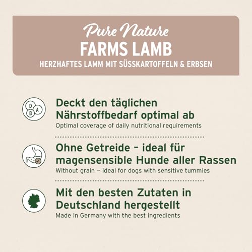 AniForte Lamm Trockenfutter für Hunde 12,5kg – Herzhaftes Lamm mit Süßkartoffeln & Vitaminen, Halbfeuchtes Trockenfutter, Hundefutter trocken getreidefrei & glutenfrei für Allergiker