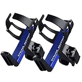 Bicycle Water Bottle Cage Holder - Universal Nylon Plastic Lightweight & Adjustable Mountain Bike Dr