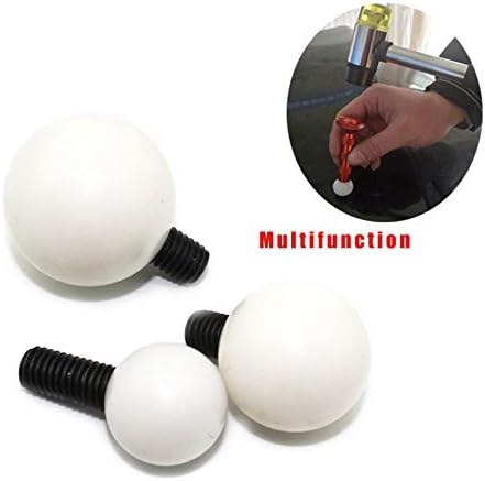 Miniatura 4 de Herramientas de reparación de abolladuras sin pintura, 6 piezas de varillas de eliminación de abolladuras con cabeza de punzón, kit de eliminación