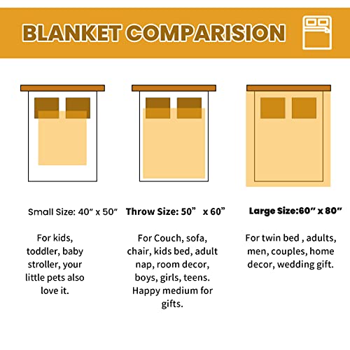 Flannel Blanket Throw Soft Fleece Blankets Warm Throw Blankets For Couch #TOP7