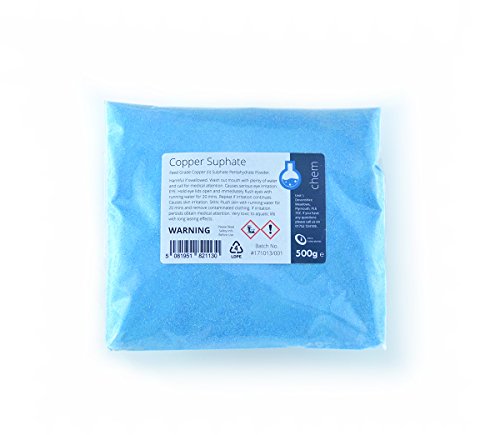 Intralabs Copper (II) Sulphate Pentahydate Fine Powder - 500g