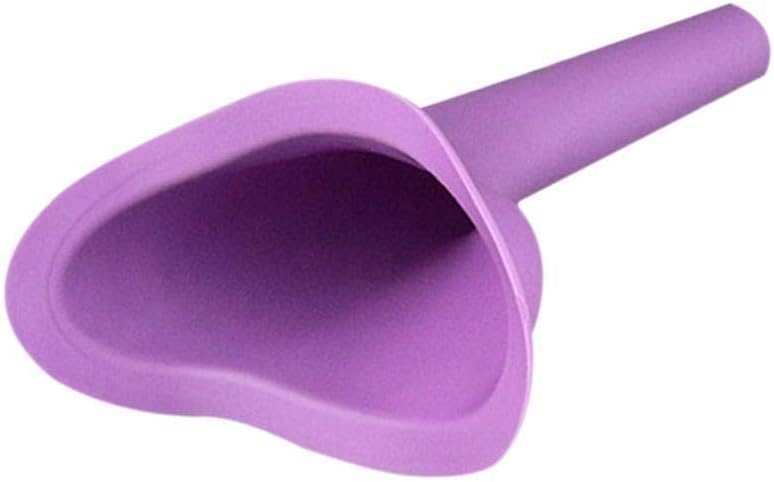 Female Urination Device Travel Camping Outdoor Standing Pee Reusable Urinal Women Funnel Portable Urine Urinary 4 Piece (Purple)