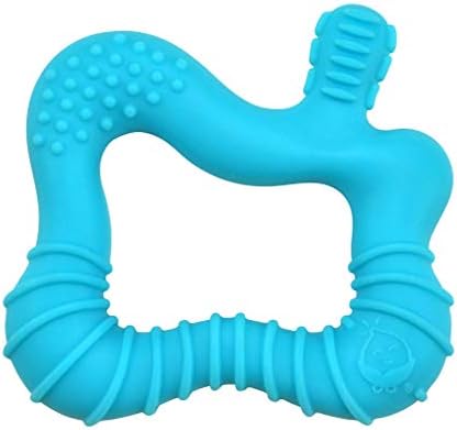 green sprouts Molar Teether made from Silicone | Soothes & massages baby's molar gums & teeth | Soft, flexible silicone eases pain, Easy to hold, gum, & chew, 1 Count (Pack of 1)