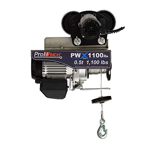 image for Prowinch 1/2 Ton Electric Wire Rope Hoist with Electric Trolley 1000 l