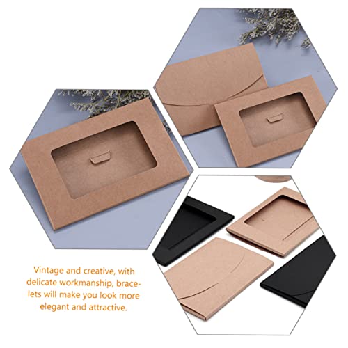 Amosfun 20 Pçs Notecard Saudações Com Mangas De Suporte Notas Delicadas Negócios Pequenos Itens De C