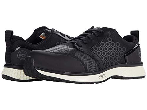 Timberland PRO Timberland PRO Women's Reaxion Composite Safety Toe Static Dissipative Industrial Athletic Work Shoe, Black/White, 8.5