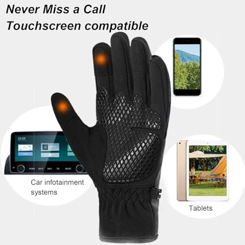 Gants chauffants tactiles et coupe-vent USB pour le cyclisme