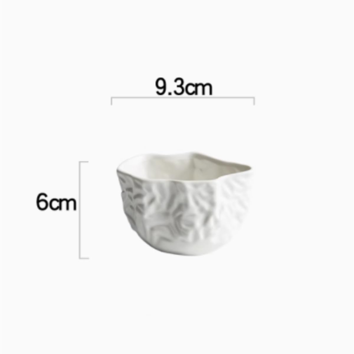 Salsiera per condimenti per insalata, in ceramica, per uso domestico, bistecca occidentale, salsa, salsa, salsa, salsa a bocca appuntita, per cucina e ristorante (9,3 x 6 cm)