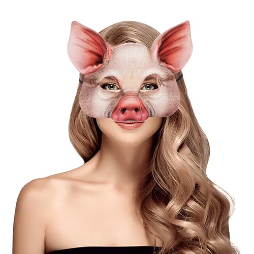 Masque de cochon Halloween en EVA léger et confortable pour adulte