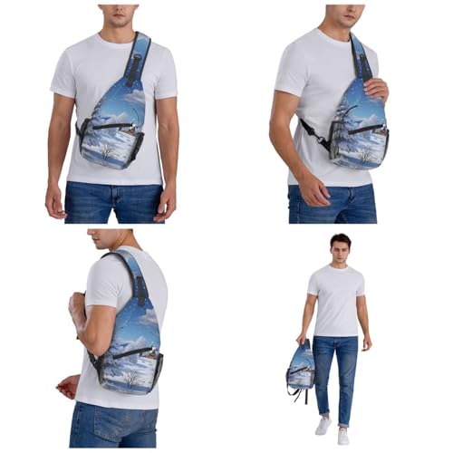 Sling bag para mujer y hombre con diseño navideño miniatura 6