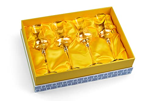 Crystal Limoncello Cordial Glasses | Set of 4 | Tall 3.3 oz Long Stemmed Spirit Glassware for Sipping Aromatic Liquor, After Dinner Drink, Aperitif, Digestive | Elegant Tulip Shaped Stemware - Image 6