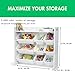 Humble Crew Toy Storage Organizer with 9 Removable Storage Bins for Kids Playroom, 3-Tier with Top Shelf Toddler Toy Organization and Storage, White/White