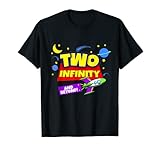2 Year Old Two Infinity And Beyond 2nd Birthday Boys Girls T-Shirt