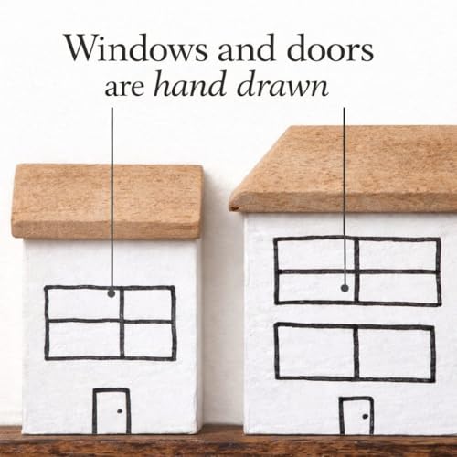 Image of Real Wood House Design Key Holder (Street)