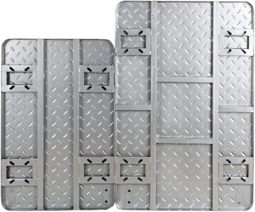Carretilla de Plataforma Plegable con Ruedas y Asa Curvada miniatura 2
