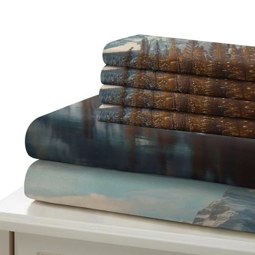 Housse de couette flocon de neige en microfibre douce et résistante 260x220cm - 7