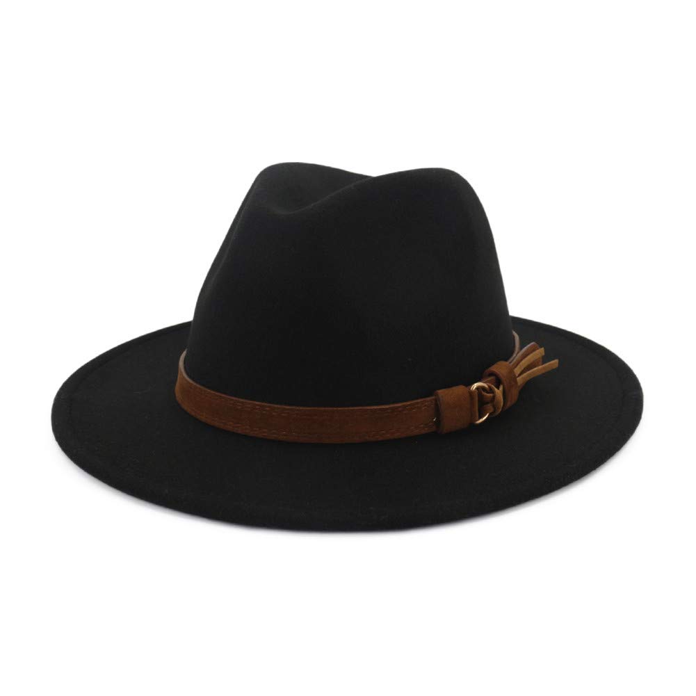 wide brim felt fedora hat