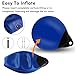 Boat Mooring Buoy 2 Pack,15 inch Round Boat Fenders Ball Boat Buoy Ball,Inflatable Boat Fenders Dock Bumper Ball Anchor Buoy Suitable for Yachts Marinas Sailboats Ski Boats(Blue)