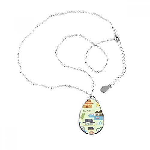 Collier Taïwan goutte d'eau solide pour remplacer les bijoux fragiles