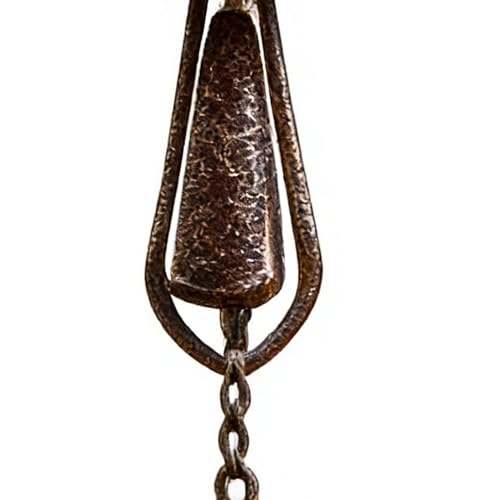 Chaîne récuperatrice d'eau de pluie extérieure antirouille et décorative - 7