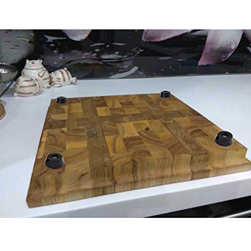 TopPerfekt 120 Pieces Soft Cutting Board Rubber Feet with 304 Stainless Steel Screws, 0.31 x 0.59 (HD), Not Slip, Non Marking, Anti-Skid, Fine Grips for Furniture, Electronics and Appliances