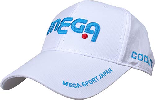 Hirota Golf(広田ゴルフ) キャップ ホワイト メガゴルフ ツアー MGCP-1805