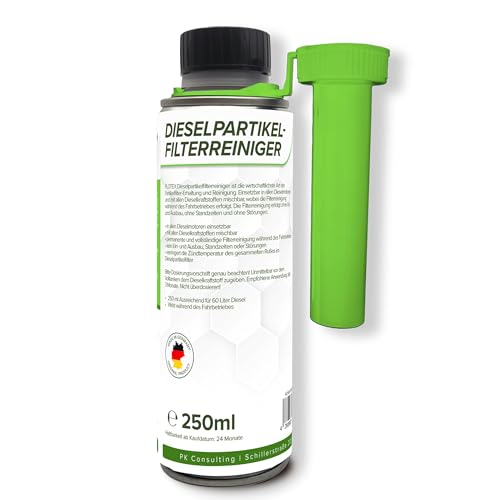 Flotex® - Effizienter Dieselpartikelfilter Reiniger 4 x 250ml | Diesel Additiv für alle Dieselmotoren | Dieselpartikelfilter Reiniger als Diesel Zusatz zur einfachen Anwendung