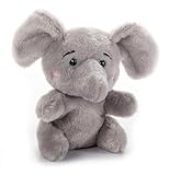 The Petting Zoo Elephant Stuffed Animal Plushie, Gifts for Kids, Nuggetz Wildlife Animals, Elephant Plush Toy 6 Inches
