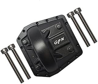 Aluminum Front Or Rear Gearbox Cover for Axial 1/6 SCX6 Jeep JLU Wrangler AXI05000 - 5Pc Set Black