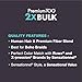 Sensationnel PremToo bulk weaving – 2x deep human hair blend for boho, knotless box or curly loose wave styles - 1 pack (18 inch, 1B OFFBLACK)