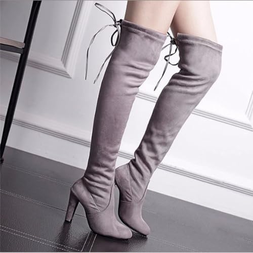 Bottes au-dessus du genou grande taille solution mollets larges - 3
