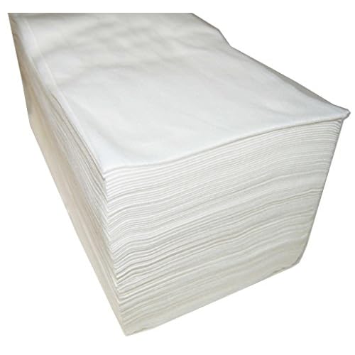 DOC RISTO Ärztekrepp, Liegenabdeckung - 2-lagig, weiß - verschiedene Größen (39x50, 50x50, 55x50, 59x50) (1 Rolle 59cm x 50m) 2 Wegwerphanddoeken, Van vliesstof, 40 x 80 cm, 100 stuks, voor kappers, cosmeticastudio, wit