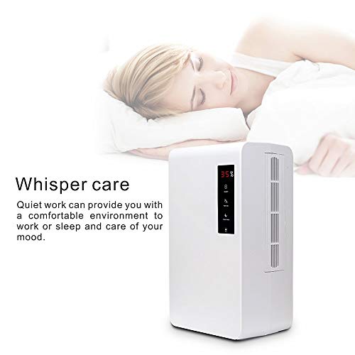Hysure Quiet And Portable Dehumidifier Electric, Air Purifier, Deshumidificador, Home Dehumidifier For Bathroom, Crawl Space, Bedroom, Rv, Baby Room, White (3000Ml) #TOP4
