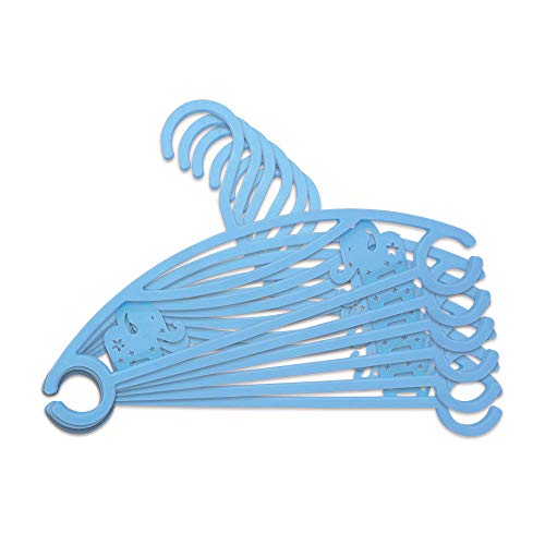 6 Cabides Infantil Elefantinho, Clingo, Azul