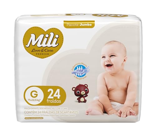 Mili Fralda Love&Care Jumbo G - 24 Unidades