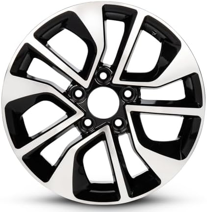 New 16x6.5 inch OEM Direct Replacement Aluminum Wheel for Honda Civic 2013–2015 5-114.3mm Black 16 in Rim 42700TR3A92