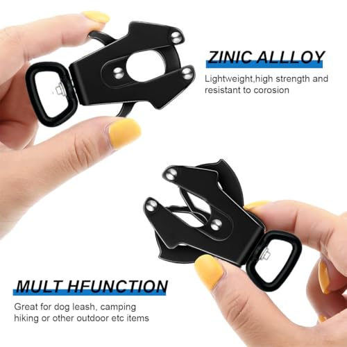 DIFLAX Frosch Clip Hundeleine Schnallen 360 Grad drehbare Clip Karabiner Hundeleine Heavy Duty Schnellspanner und Verriegelung Hundeleine Schnalle für die Befestigung Haustier Halsband