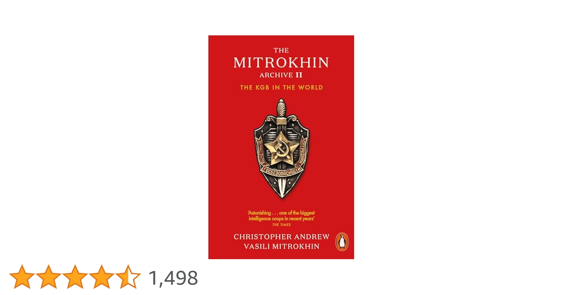 【中古】 The Mitrokhin Archive IIThe KGB in the World Christopher Andrew 51YhJR8sy4L._UF350,350_QL50_.jpg