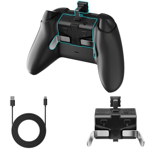 Paddles for Xbox Series S / X Controller, OLCLSS Xbox Paddles with Memory Function, 2 Programming Metal Back Buttons, 3.5mm Audio Jack, Xbox Series X accessories with a 3m Type-C Cable (Not for Xbox One)