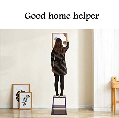 Taburete escalonado de madera con escaleras de tijera y banco de zapatos plegable 7